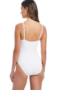 Bleu Rod Beattie Plunge|One Pieces-Pique Ole V-Neck One Piece Swimsuit