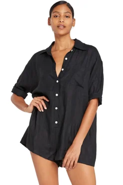 Vitamin A Jumpsuits / Rompers-Playa Belted Waist Romper