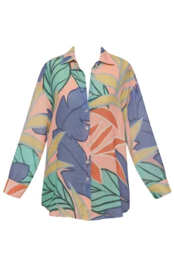 Vitamin A Shirt Dresses-Playa Button Down Shirt Dress