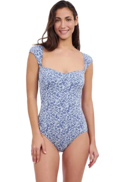 Profile by Gottex One Pieces-Plumeria Textured One Piece Swimsuit