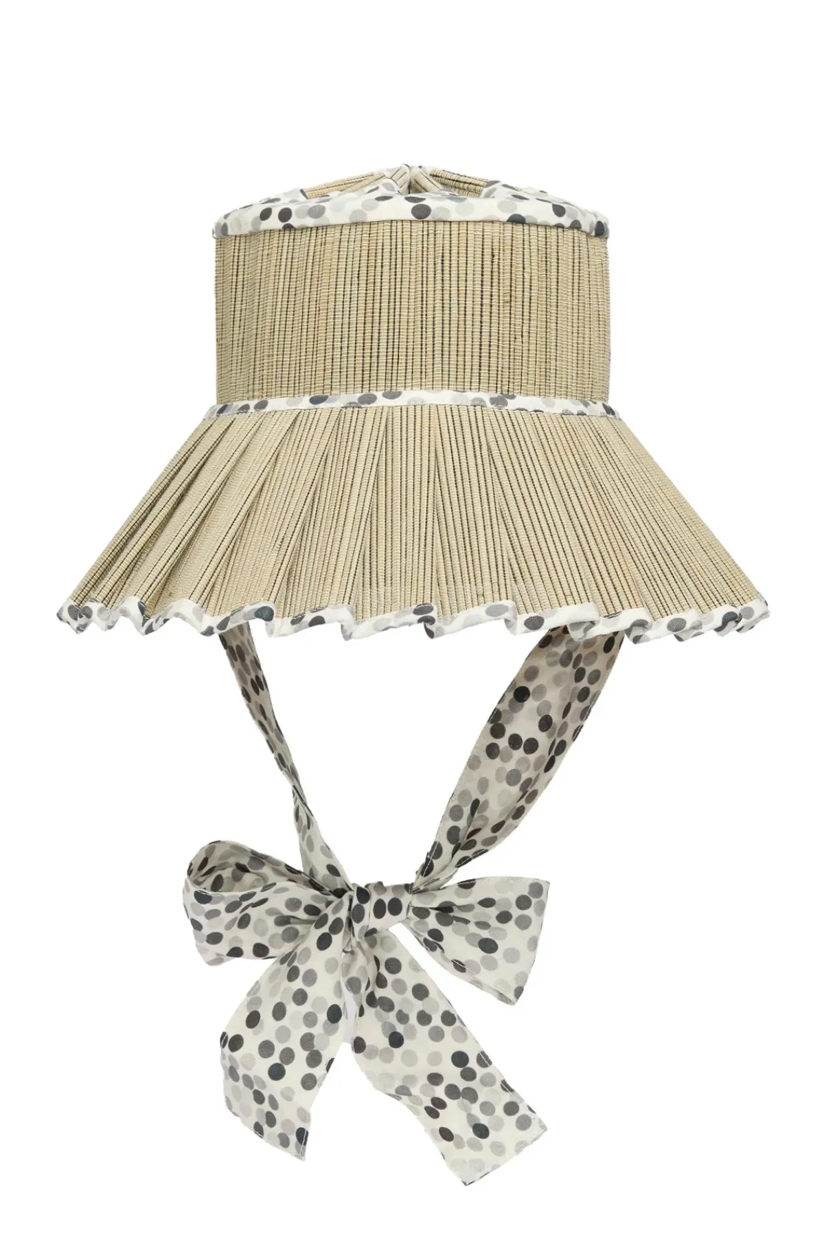 Lorna Murray Hats-Polka Monochrome Luxe Ravello Hat