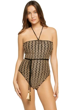 Hanne Bloch Halter|Bandeau-Pom Pom Bandeau One Piece Swimsuit