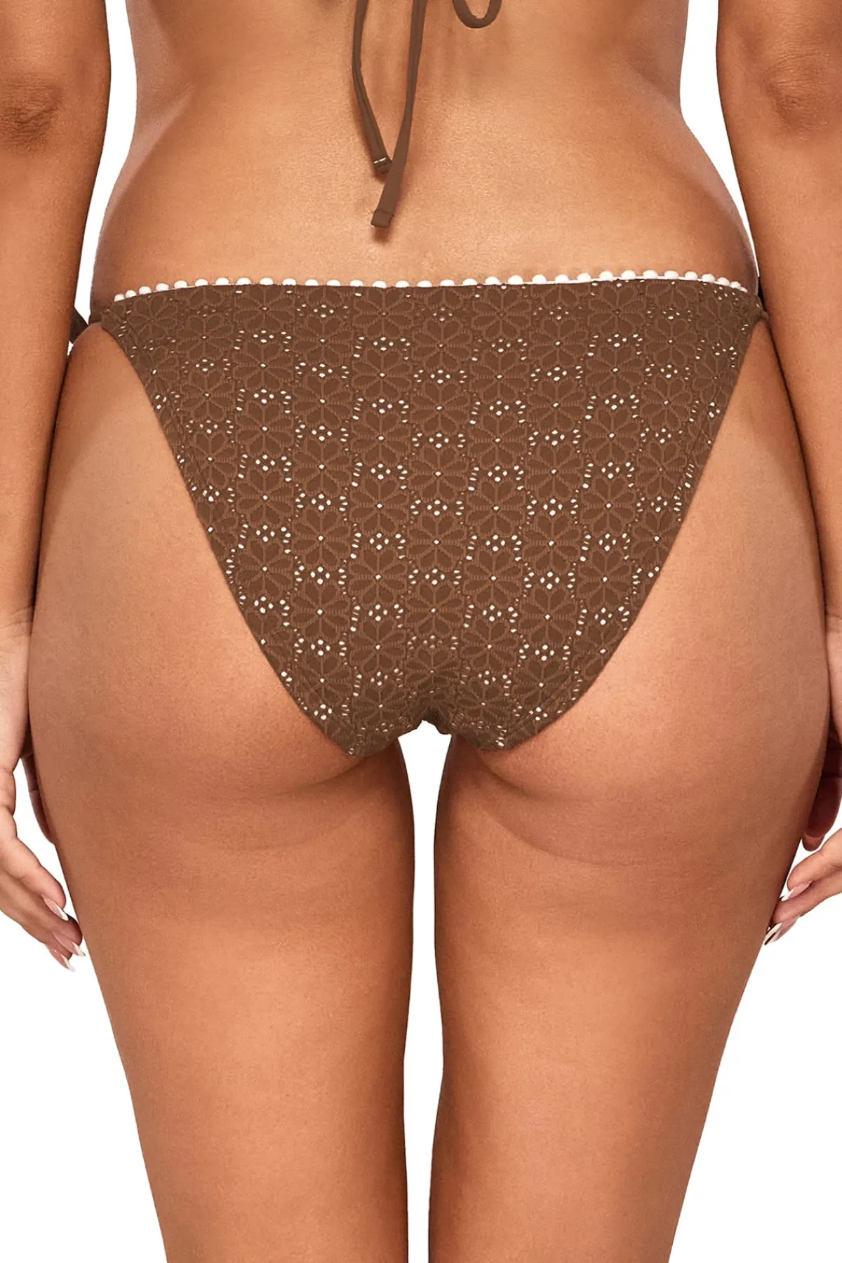 Swim Systems Tie Side|Hipster-Pom Pom Hipster Tie Side Bikini Bottom