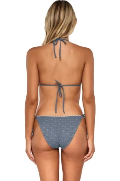 Swim Systems Triangle|Halter-Pom Pom Triangle Bikini Top