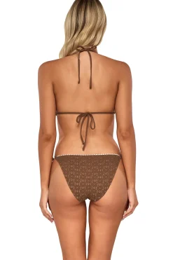 Swim Systems Triangle|Halter-Pom Pom Triangle Bikini Top
