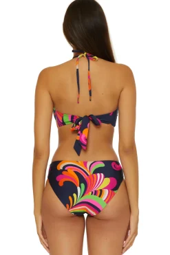Trina Turk Halter|Bikinis-Poolside Swirl Bandeau Halter Bikini Top