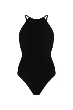 Hunza G High Neck|High Leg-Portia High Neck One Piece Swimsuit