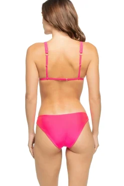 Kulani Kinis Triangle|Bikinis-Posh Pink Triangle Bikini Top