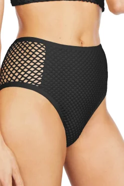 Robin Piccone High Waist|Bikinis-Pua Crochet High Waist Bikini Bottom
