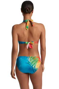 Lauren Ralph Lauren Triangle|Halter-Rattan Ring Halter Bikini Top