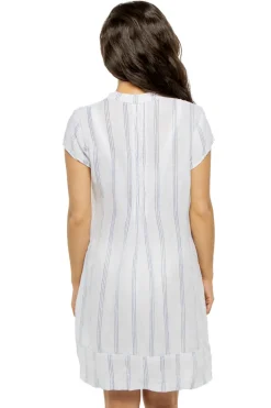 CP Shades Tunics-Regina Stripe V-Neck Tunic