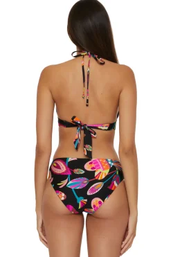 Trina Turk Halter|Bikinis-Reversible Banded Halter Bikini Top