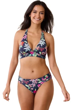 Tommy Bahama Halter|Bikinis-Reversible Halter Banded Bikini Top