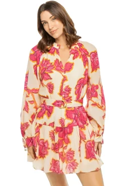 Kivari Sundresses-Rhia Long Sleeve Mini Dress