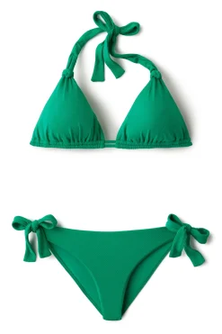 MaxSwim Triangle|Halter-Riley Textured Halter Top