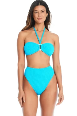 Bleu Rod Beattie Halter|Bandeau-Ring Bandeau Bikini Top