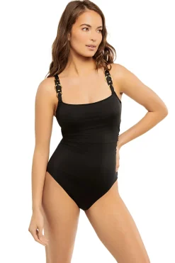 Cerulean Sea Tank|One Pieces-Ring Detail One Piece Swimsuit