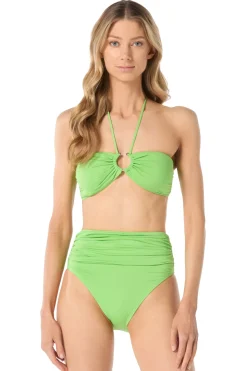 Michael Michael Kors Halter|Bandeau-Ring Front Bandeau Bikini Top