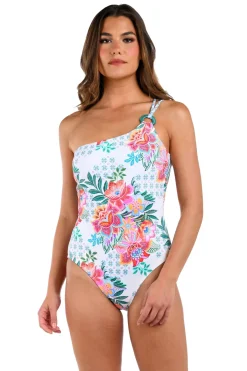 La Blanca Asymmetrical|One Pieces-Riviera Asymmetrical One Piece Swimsuit