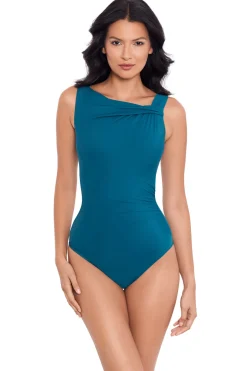 Miraclesuit High Neck|One Pieces-Rock Solid Avra High Neck One Piece Swimsuit