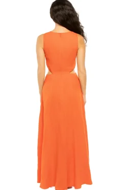 Kivari Sundresses-Romina Linen Maxi Dress