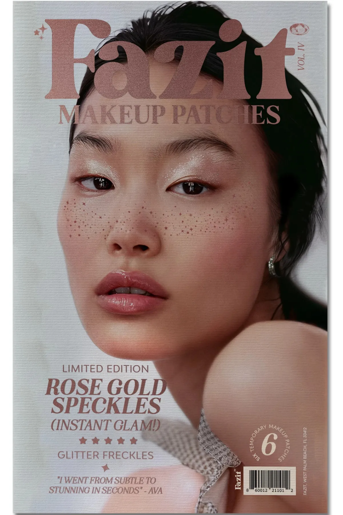 Fazit Beauty / Wellness-Rose Gold Glitter Freckles Makeup Patches