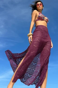 Becca by Rebecca Virtue Bottoms-Rose Maxi Skirt