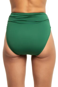 Cerulean Sea High Waist|Bikinis-Ruched High Waist Bikini Bottom