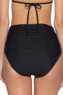 Becca by Rebecca Virtue High Waist|Bikinis-Ruched High Waist Bikini Bottom