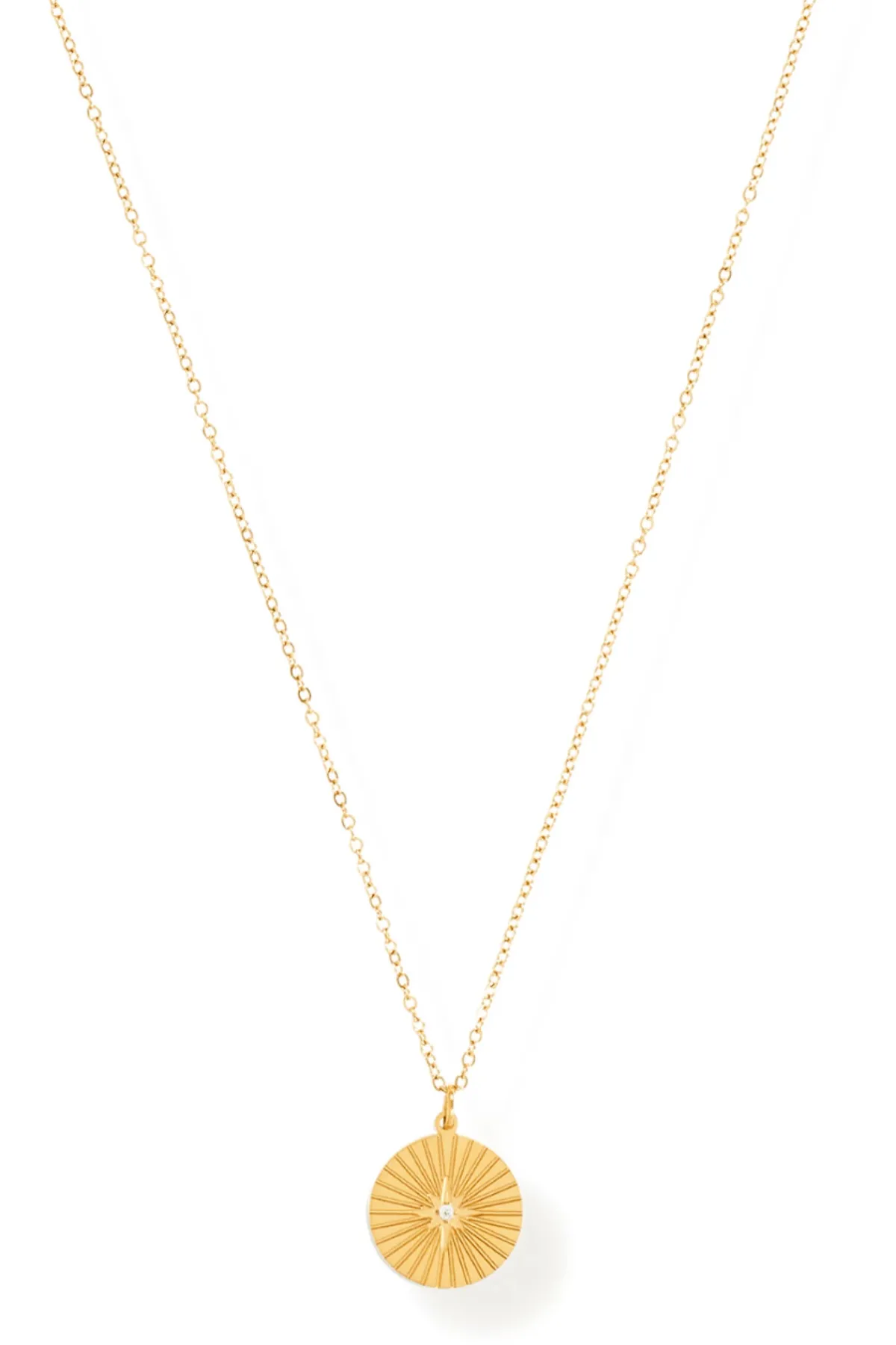 Ellie Vail Jewelry-Rue Sunburst Disc Necklace