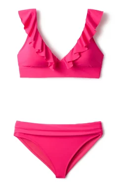Cerulean Sea Bralette|Bikinis-Ruffle Bralette Bikini Top