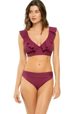 Cerulean Sea Bralette|Bikinis-Ruffle Bralette Bikini Top