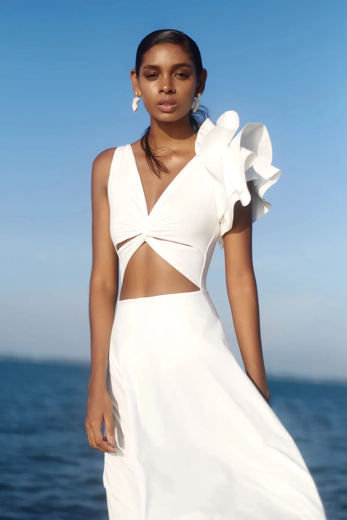Maygel Coronel Sundresses-Ruffle Maxi Dress