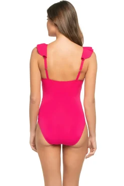 Cerulean Sea Tank|One Pieces-Ruffle One Piece Swimsuit