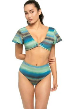 Cosita Linda Bikinis-Ruffle Plunge Bikini Top