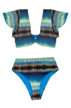 Cosita Linda Bikinis-Ruffle Plunge Bikini Top