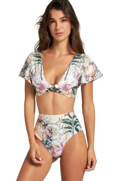 Cosita Linda Bikinis-Ruffle Plunge Bikini Top