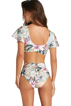 Cosita Linda Bikinis-Ruffle Plunge Bikini Top