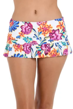 La Blanca Skirted|Bikinis-Ruffle Skirted Bikini Bottom