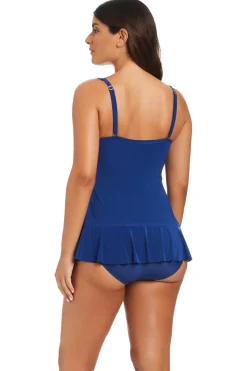 Beyond Control Swimdress / Skirted|Asymmetrical-Ruffle Swim Dress