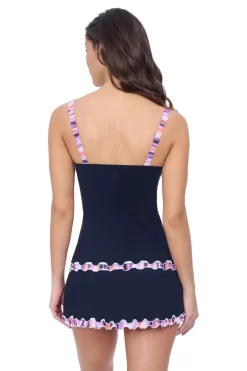 Profile by Gottex Tank|Tankinis-Ruffled Trim Tankini Top (E Cup)
