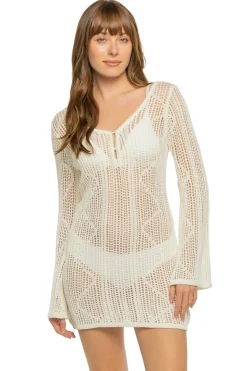 Koy Resort Tunics-Santorini Long Sleeve Mini Tunic