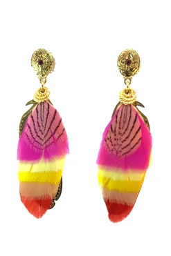 Gas Bijoux Jewelry-Sao Feather Earrings