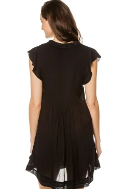 Poupette St Barth Sundresses-Sasha Lace Trimmed Mini Dress