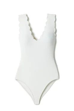 Marysia Tank|One Pieces-Scallop One Piece Swimsuit