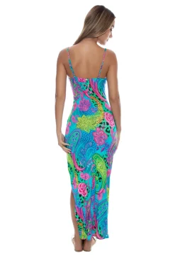 Luli Fama Sundresses-Seaglass Fantasy Maxi Dress