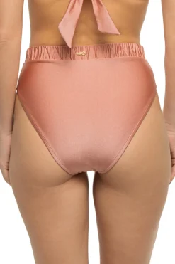PatBo High Leg|High Waist-Seashell High Waist Bikini Bottom