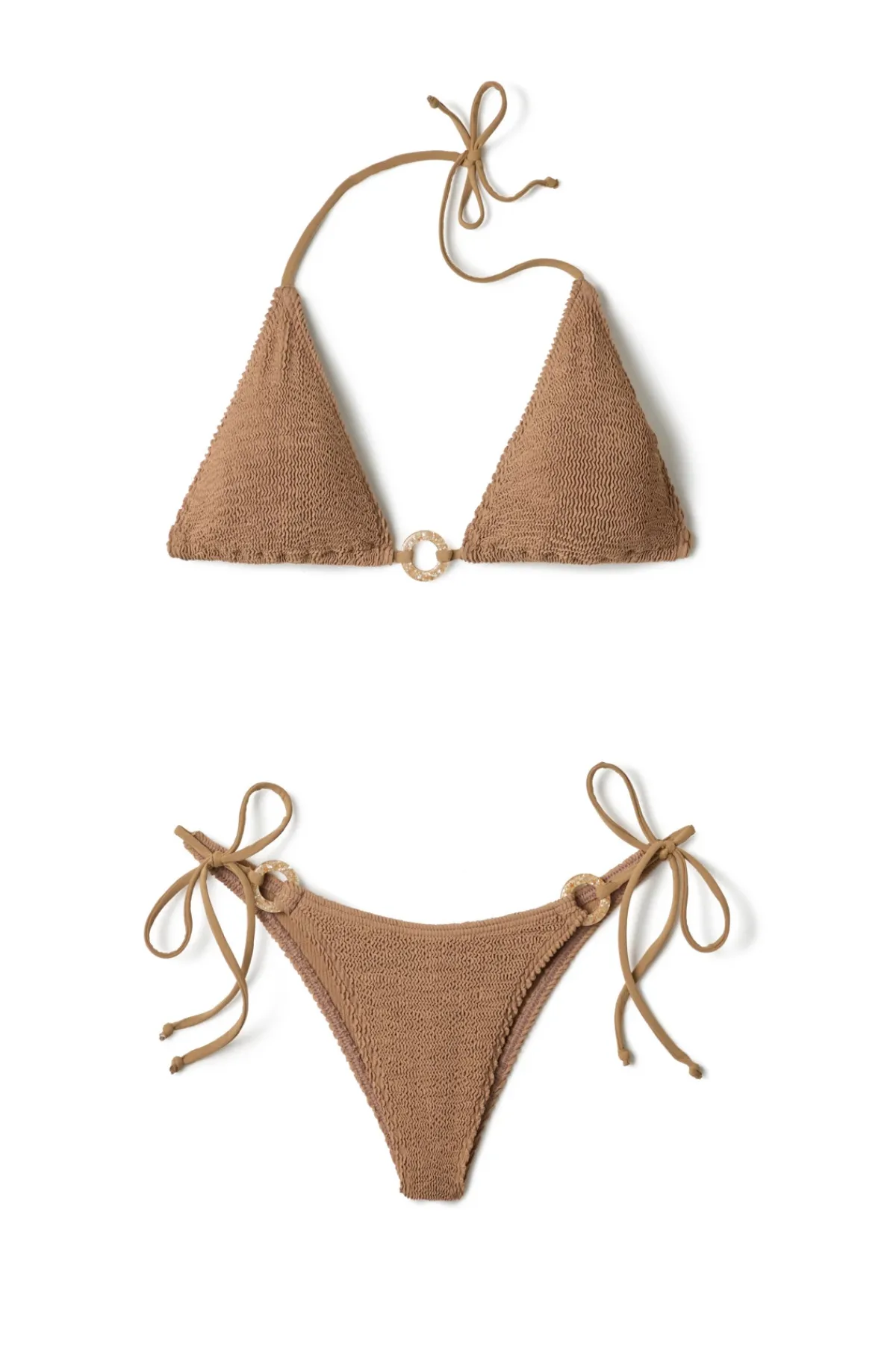Bond-Eye High Leg|Tie Side-Serenity Tie Side Brazilian Bikini Bottom