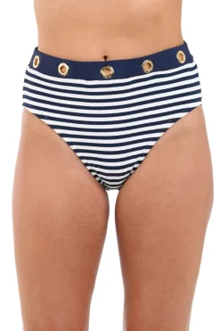 La Blanca High Leg|High Waist-Set Sail High Waist Bikini Bottom