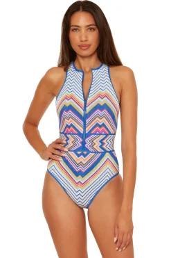 Becca by Rebecca Virtue High Neck|One Pieces-Shannon One Piece Swimsuit